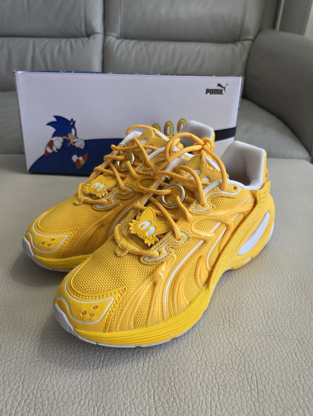 NWB - Puma x Sonic The Hedgehog Big Kids' Sneakers - Youth US 5.5/EU 37.5